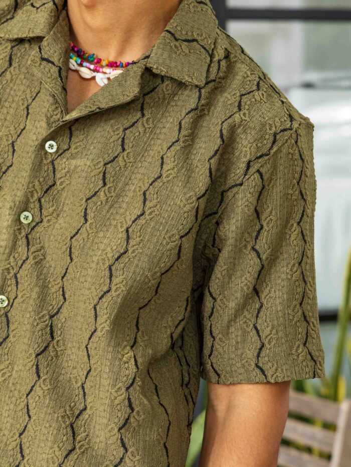 Olive Wave Knitted - Image 2